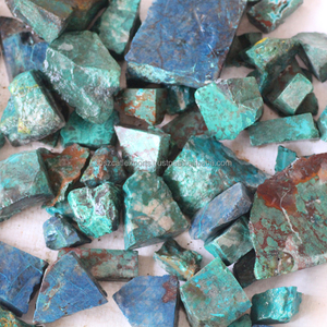 
 
 
 Chrysocolle brute naturelle en gros, pierres précieuses non taillées, cristaux bleu-vert en vrac pour la fabrication de colliers, origine indienne, personnalisable - Product Image 3