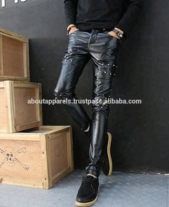 ผู้ผลิต OEM จำนวนมาก กางเกงลำลองฤดูหนาวกันน้ำหนังแกะแท้พิมพ์ลายสำหรับผู้ชาย ขายส่ง - Product Image 6