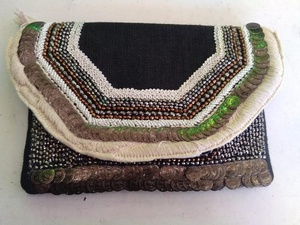 Indian Modern Bohemian Summer Embroidery Designer Handmade <b>Beaded</b> Messenger Bags Light Weight <b>Large</b> Capacity Women Evening Bags - Product Image 4