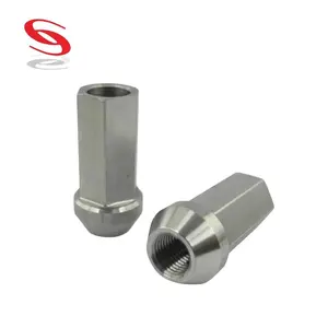 Automotive aftermarket stainless steel open end lug nuts