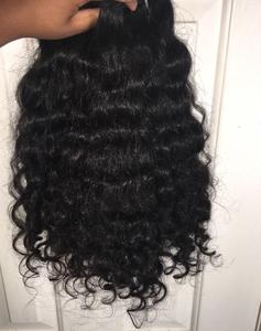 Extensions de cheveux vierges indiens Remy ondulés noirs 100g Modèle IVH 4 Double trame machine Toutes les couleurs disponibles Texture douce et confortable - Product Image 4