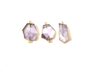 ทองเหลืองชุบด้วยไฟฟ้า18K ชุบทองสเตอร์ลิงเงินสองชั้นเครื่องประดับทำฝาอัญมณีธรรมชาติ - Product Image 2