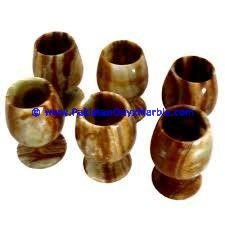 Juego de Copas de Vino de Ónix Pulido de Alta Calidad, Estilo Decorativo Elegante, Cristalería Artesanal de Mármol - Product Image 3