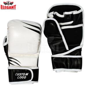Guantes de sparring MMA de cuero PU de colores personalizados de alta calidad Cuero de vaca impreso para adultos con logotipo personalizado - Product Image 2