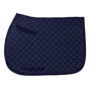 Premium Blue Quilted Satin Horse English Saddle Pad Algodón suave y relleno de espuma Cómodo Polycotton Proveedores India - Product Image 2