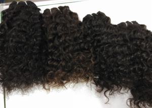 Mèches ondulées douces à double trame de 32 pouces, extensions de cheveux humains bruts indiens bon marché, cuticule alignée, avec fermeture frontale en dentelle - Product Image 4