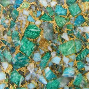 Pierre précieuse naturelle Amazonite de Mohave, turquoise brute, artisanale, qualité AA verte - Product Image 2