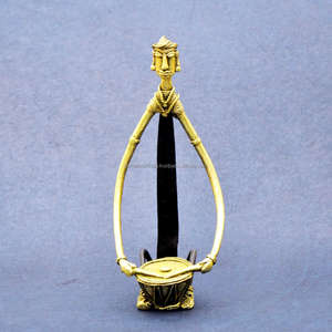 Escultura de metal abstracta antigua estilo bronce, decoración rústica para el hogar - Product Image 4