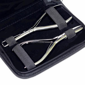 Kit d'outils professionnels pour extensions de cheveux, emballage pratique, 3 en 1, pinces en acier inoxydable, poignées lisses, durables, essentiels - Product Image 1