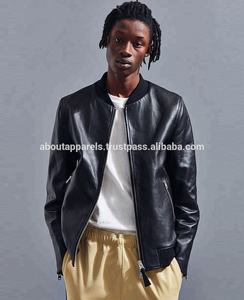 New Fashion Outwear with Caller Fur Genuine Sheepskin Leather Motorbike Jacket & <b>Coats</b> - Product Image 6