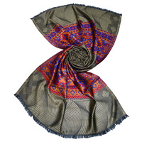 Bufanda Modal de marca de lujo para mujer 2023, chal Hijab con patrones elegantes, hilo de bambú suave de excelente calidad para chales tradicionales