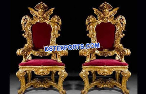 Eminent Bridal Chairs <b>for</b> Wedding Stage, <b>Wooden</b> Carved Bride Groom Chairs, New Look Wedding Chair <b>for</b> <b>Sale</b> - Product Image 6