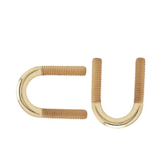 Pernos en U de Latón Cromado Premium M10 con Tuerca Hexagonal – 20mm de Longitud, Estándar ISO M3/M4, Venta al por Mayor Disponible - Product Image 1