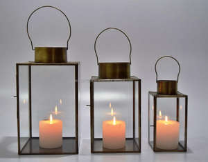 High Quality Clear Glass <b>Black</b> Metal Small Decorative Pillar <b>Candle</b> <b>Lantern</b> for Home Decor & Other <b>Candle</b> Holders <b>Lanterns</b> Jars - Product Image 2
