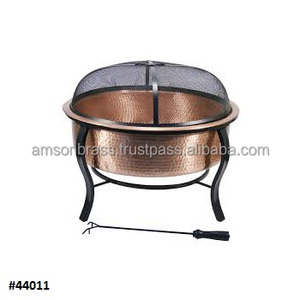 Garden <b>Fire</b> <b>Pit</b> Copper Antique Finishes with Decorative Frame & Stand Outdoor Garden Heater <b>Camping</b> <b>Fire</b> <b>Pit</b> - Product Image 3