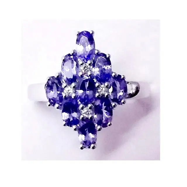 Элегантный дизайн, 925, Женские Ювелирные изделия, модное кольцо из стерлингового серебра, танзанита, кольцо с драгоценным камнем из стерлингового серебра 925