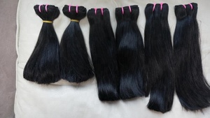 Meilleures ventes : Extensions de cheveux vietnamiens Remy Super Double Drawn, tissage lisse et soyeux - Product Image 5