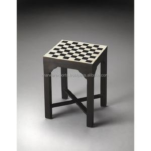 Taburete con incrustaciones de hueso de madera maciza, muebles para el hogar de uso general para sala de estar - Product Image 3