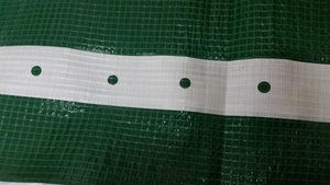 Bâche en maille PE verte transparente, ignifuge, résistante aux UV, imperméable, pour camion, transport de marchandises, découpe industrielle - Product Image 4