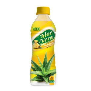 350ml VINUT gros aloe vera jus de boisson à saveur d'ananas dans Peut Oem Vietnam