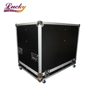 RCF HDL 20A Line Array Speakers Fight Case with 4" Wheels