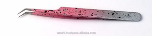 Lot de 4 pinces à épiler professionnelles 2026 à pointe droite et courbée pour extensions de cils, vente chaude pour la soudure de bijoux - Product Image 3