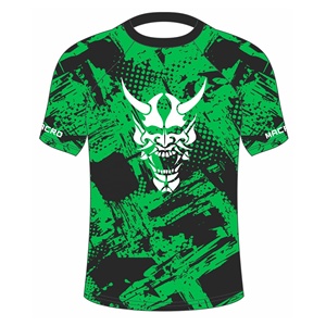 Vêtements de sport impression numérique conçu sur mesure emballage manches courtes Rashguard MMA BJJ marron imprimé unisexe évacuation de l'humidité respirant - Product Image 2