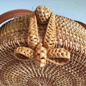 กระเป๋าทรงกลมหวาย Ata รุ่นขายดีประจำปี 2022 ผลิตด้วยมือในเวียดนาม - Product Image 5