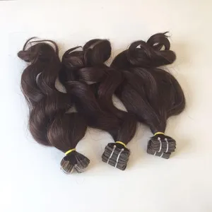 Remmy tape hair, venta al por mayor, imagen real de calidad superior barata, cinta de pelo remy vietnamita negro dibujado