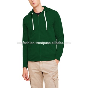 Sudadera con capucha de vellón para hombre, ropa deportiva personalizada con cremallera, con cierre completo, a la moda - Product Image 3