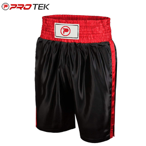 Pantalones cortos de boxeo de satén cómodos hechos en Pakistán para entrenamiento y competición - Product Image 2