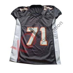 Venta al por mayor Agujeros transpirables Dull Sapndex & Matt Mesh Plus Size Youth Tackle Twill Fútbol americano Jersey bordado Top Jersey - Product Image 1