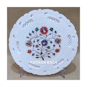 Belle plaque d'incrustation de marbre pour la décoration de la maison - Product Image 1