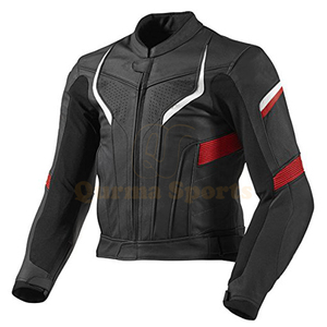เสื้อแจ็กเก็ตการแข่งรถมอเตอร์ไซด์หนังกันลมสำหรับผู้ชาย - Product Image 5