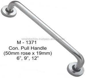 Tirador de herrajes para muebles modernos OMG con cerradura, manija de puerta de aluminio, barra de vidrio, latón, acero, hierro, manija de ventana, diseño de palanca - Product Image 6