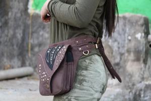Hot Sale Stylish Genuine Leather Pocket Zipper Money Belt Waist <b>Bag</b> Fanny Pack Waist Belt <b>Bag</b> Zipper Pocket Durable Light Weight - Product Image 3
