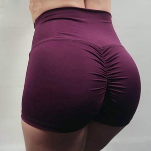 ¡Novedad de 2019! Pantalones cortos de gimnasio de cintura alta para mujer, mallas fruncidas cómodas para el trasero, pantalones de Yoga - Product Image 4