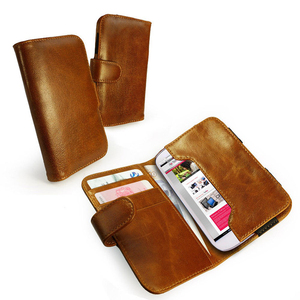 Funda de teléfono de cuero suave genuino con accesorio trasero - Product Image 5