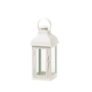 <b>White</b> Powder Coating Modern Style Hanging Candle <b>Lantern</b> Home Locomotion Gable Medium <b>White</b> <b>Lantern</b> - Product Image 1