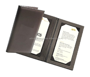 Cubierta de cuero para menú de habitaciones de Hotel, cubierta de cuero para menú portátil de alta calidad, venta al por mayor - Product Image 1