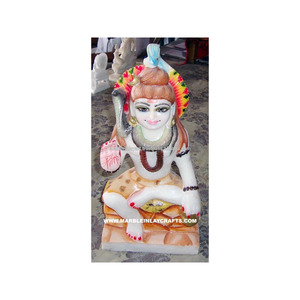 Statue d'Idole de Shiva, Magnifique Statue de Shiva en Marbre - Product Image 1
