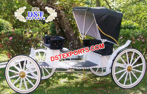 Carruaje tradicional de caballos de imitación para bodas, Buggy de paseo - Product Image 3