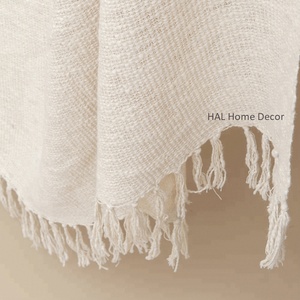 Manta de sofá de tela flameada hecha a mano India mantas al por mayor algodón tiro algodón al aire libre lanza algodón promocional - Product Image 6