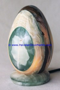 Lámparas de Ónix de Mármol Talladas a Mano de Alta Calidad, Lámparas de Mesa con Forma de Huevo para Decoración del Hogar, Artesanía de Piedra Natural - Product Image 6