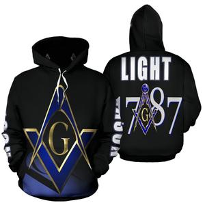 เสื้อฮู้ดถักไหมพรมคุณภาพสูง ไซส์ใหญ่ กันน้ำ ไม่หดตัว สำหรับผู้ชาย ลายโลโก้เมสัน แบบสั่งทำ - Product Image 1