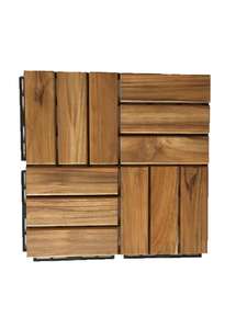 กระเบื้องพื้นไม้สักแบบประกบสำหรับระเบียงจากเวียดนาม ระดับ ABC สำหรับภายนอกอาคาร สำหรับลานกลางแจ้ง ริมสระน้ำ ทางเท้า สวน - Product Image 4