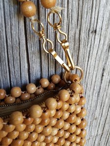 Bolso de Cuentas de Madera Vintage de Vietnam - Product Image 6