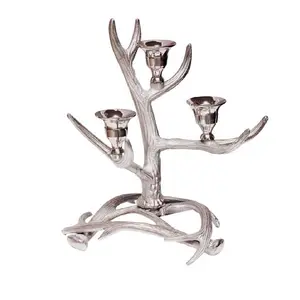 Porte-bougie en bois de cerf, design fantaisie, décoration de haute qualité, dernier modèle antique, porte-bougie décoratif provenant d'un fournisseur indien - Product Image 1