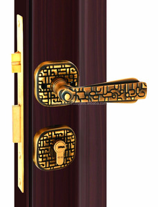 Série de verrouillage de porte à panneaux en laiton, 10 pièces - Product Image 2