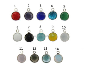 Connecteur de pierres précieuses pour lunette, 1 pièce, collection tendance, connecteur de pierres précieuses pour décor, en argent plaqué argent - Product Image 2